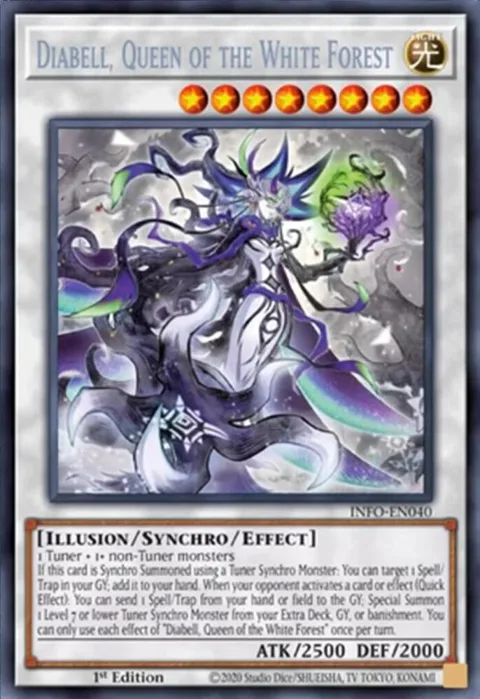 Diabell, Queen of the White Forest INFO-EN040 Yu-Gi-Oh card from The Infinite Forbidden
