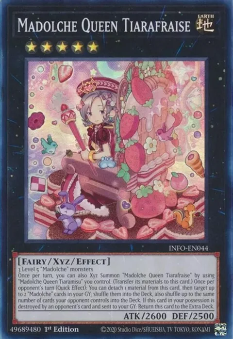 Madolche Queen Tiarafraise INFO-EN044 Yu-Gi-Oh card from The Infinite Forbidden