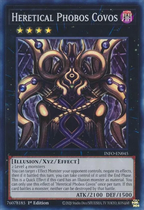 Heretical Phobos Covos INFO-EN045 Yu-Gi-Oh card from The Infinite Forbidden