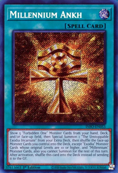 Millennium Ankh INFO-EN053 Yu-Gi-Oh card from The Infinite Forbidden