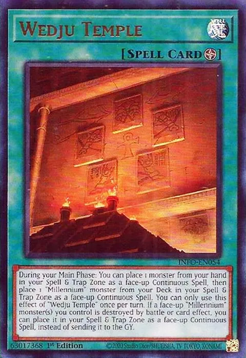 Wedju Temple INFO-EN054 Yu-Gi-Oh card from The Infinite Forbidden