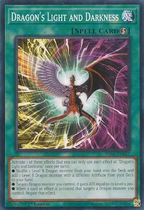 Dragon's Light and Darkness INFO-EN057 Yu-Gi-Oh card from The Infinite Forbidden