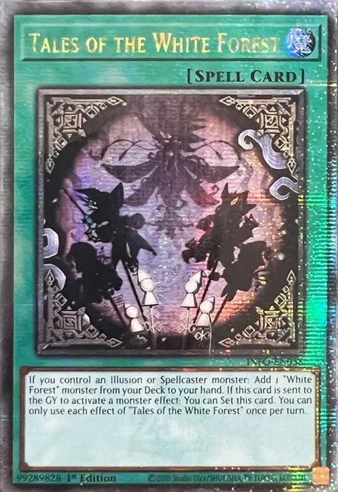 Tales of the White Forest Quarter Century Secret Rare INFO-EN058 Yu-Gi-Oh card from The Infinite Forbidden