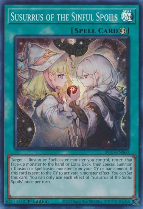 Susurrus of the Sinful Spoils INFO-EN060 Yu-Gi-Oh card from The Infinite Forbidden