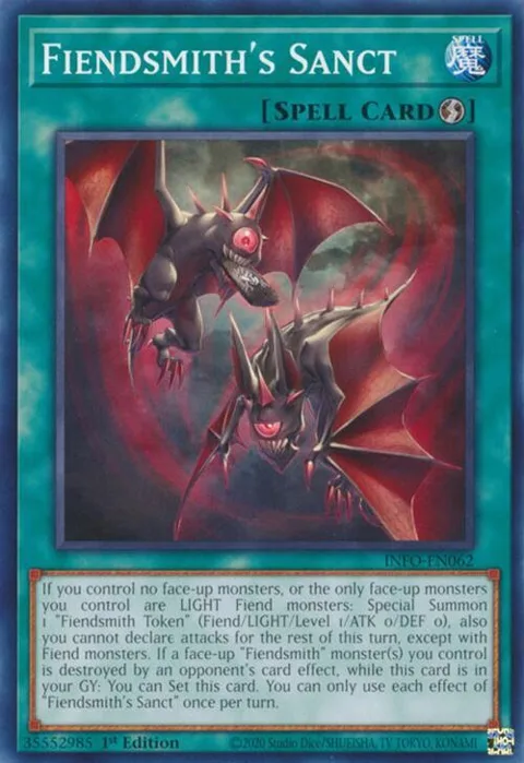 Fiendsmith's Sanct INFO-EN062 Yu-Gi-Oh card from The Infinite Forbidden
