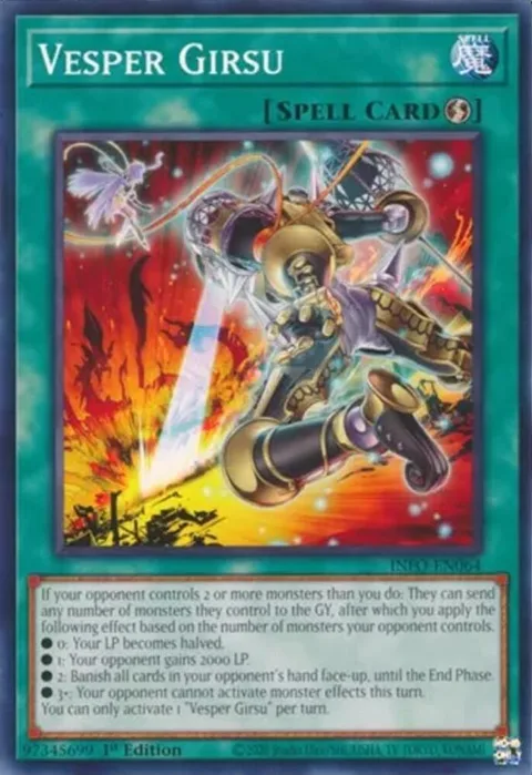 Vesper Girsu INFO-EN064 Yu-Gi-Oh card from The Infinite Forbidden
