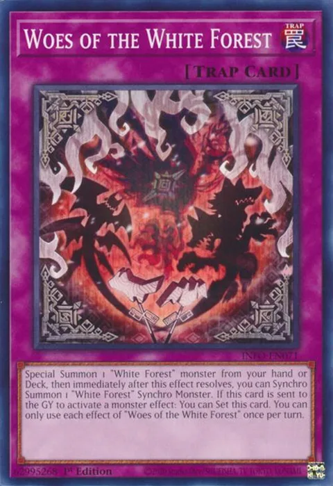 Woes of the White Forest INFO-EN071 Yu-Gi-Oh card from The Infinite Forbidden