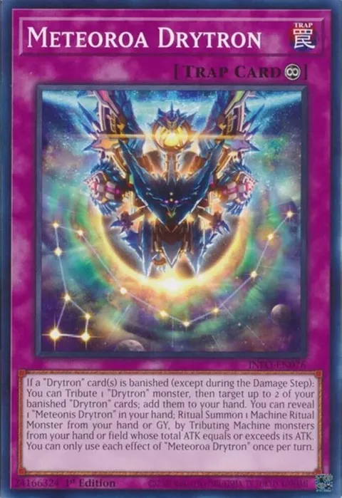 Meteoroa Drytron INFO-EN076 Yu-Gi-Oh card from The Infinite Forbidden