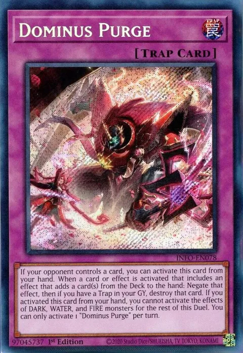 Dominus Purge INFO-EN078 Yu-Gi-Oh card from The Infinite Forbidden
