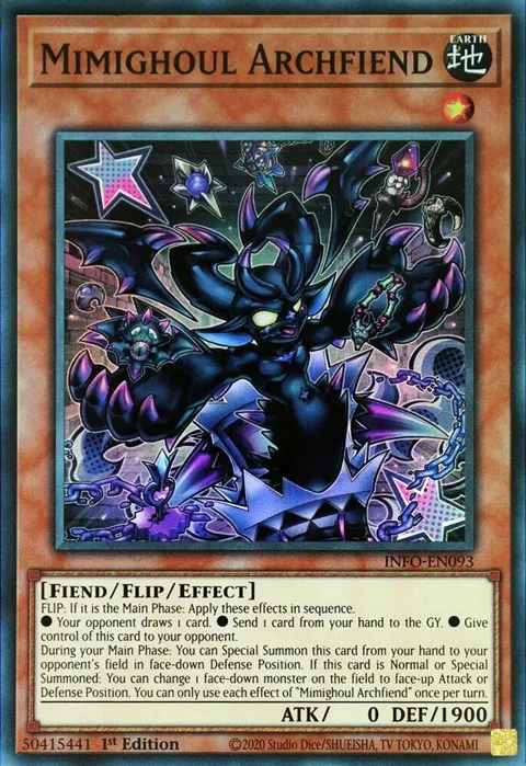 Mimighoul Archfiend INFO-EN093 Yu-Gi-Oh card from The Infinite Forbidden