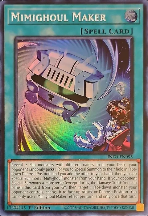 Mimighoul Maker INFO-EN095 Yu-Gi-Oh card from The Infinite Forbidden