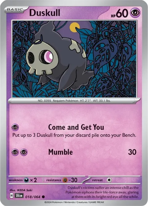 Duskull #018/064 Pokémon card from Shrouded Fable