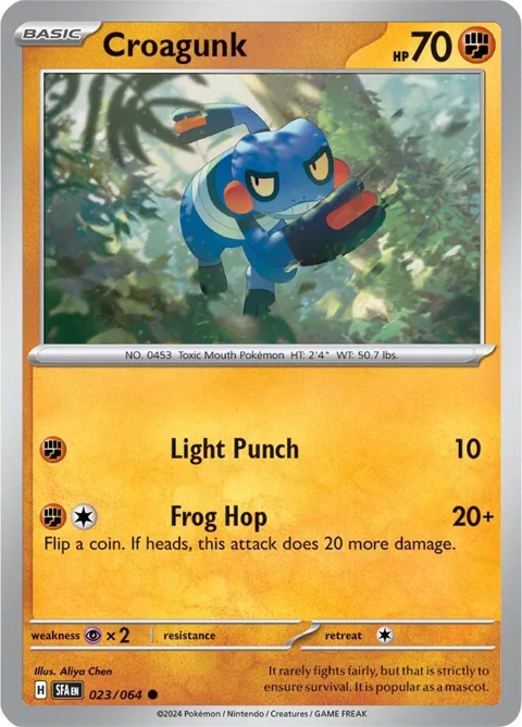 Croagunk #023/064 Pokémon card from Shrouded Fable