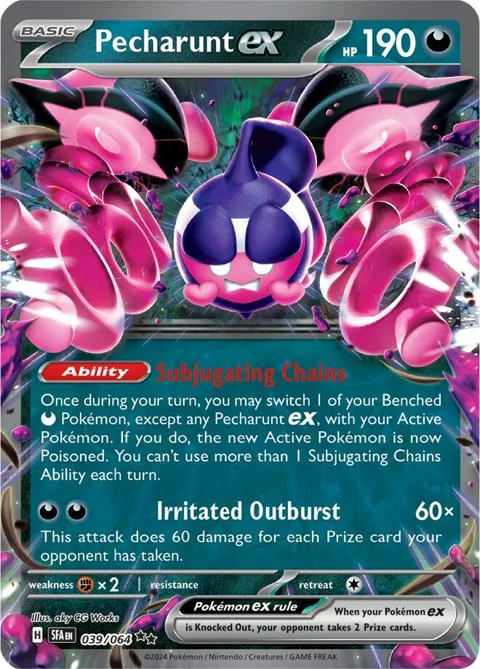 Pecharunt ex #039/064 Holofoil Pokémon card from Shrouded Fable