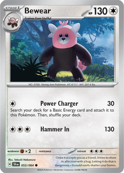 Bewear #053/064 Pokémon card from Shrouded Fable