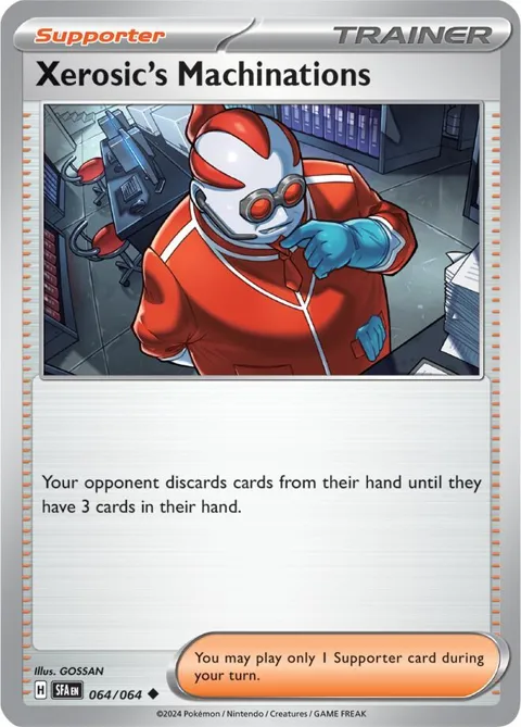 Xerosic's Machinations #064/064 Reverse Holofoil Pokémon card from Shrouded Fable