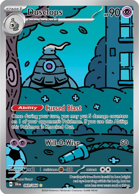 Dusclops #069/064 Holofoil Pokémon card from Shrouded Fable