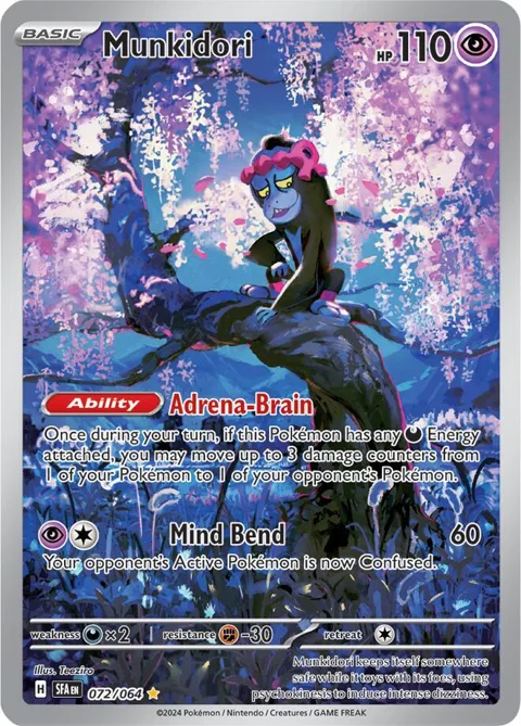 Munkidori #072/064 Holofoil Pokémon card from Shrouded Fable