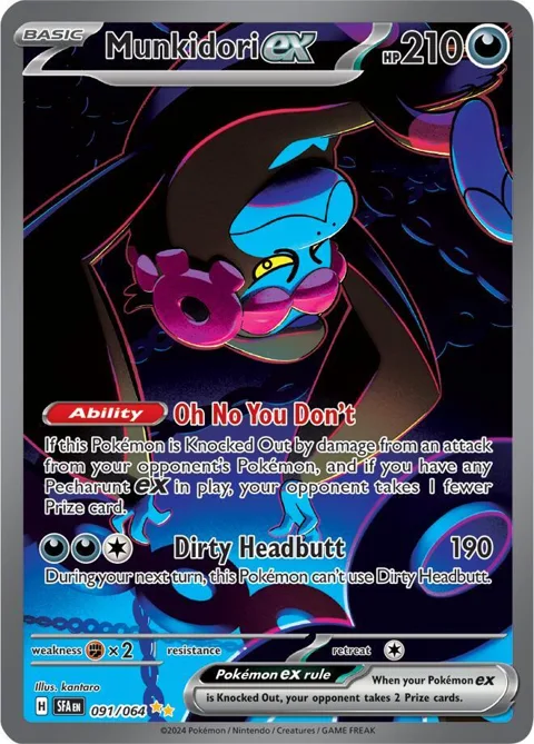 Munkidori ex #091/064 Holofoil Pokémon card from Shrouded Fable