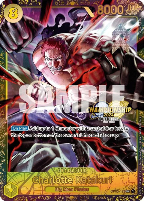 Charlotte Katakuri Championship 2024 OP03-123 One Piece card from One Piece Promotion Cards