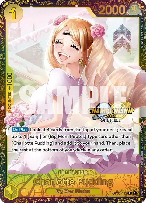 Charlotte Pudding Championship 2024 OP03-112 One Piece card from One Piece Promotion Cards