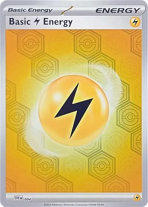 Basic Lightning Energy #4 Reverse Holofoil Pokémon card from Shrouded Fable