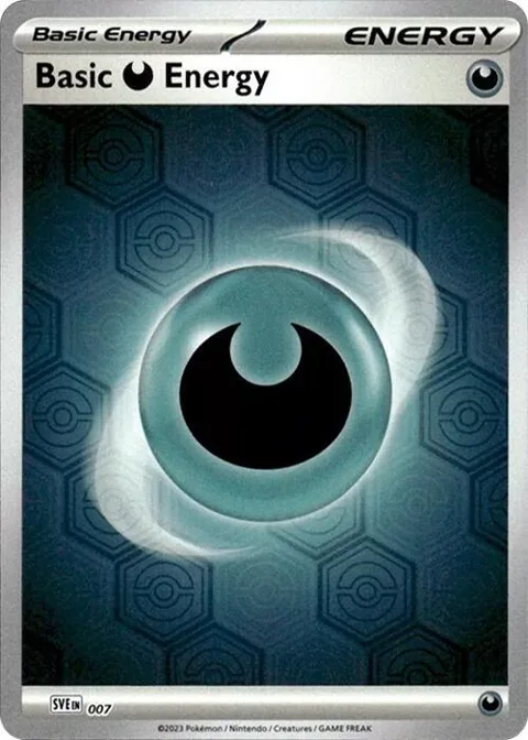 Basic Darkness Energy Reverse Holofoil #7 Reverse Holofoil Pokémon card from Shrouded Fable