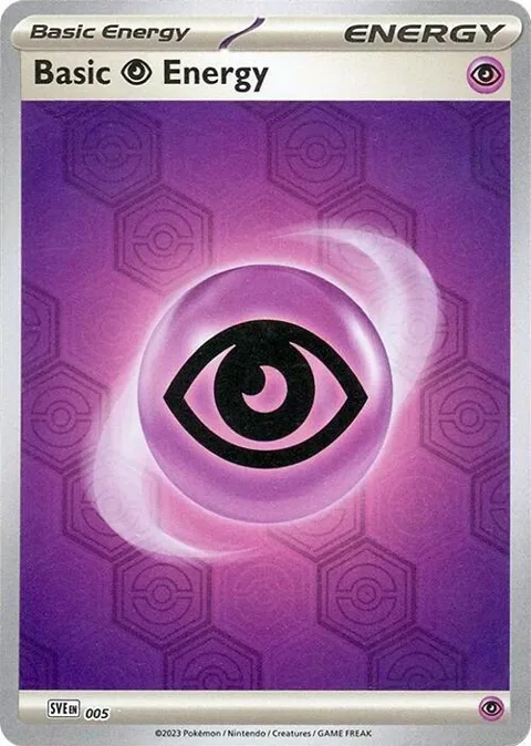 Basic Psychic Energy #5 Reverse Holofoil Pokémon card from Shrouded Fable