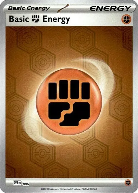 Basic Fighting Energy #6 Reverse Holofoil Pokémon card from Shrouded Fable