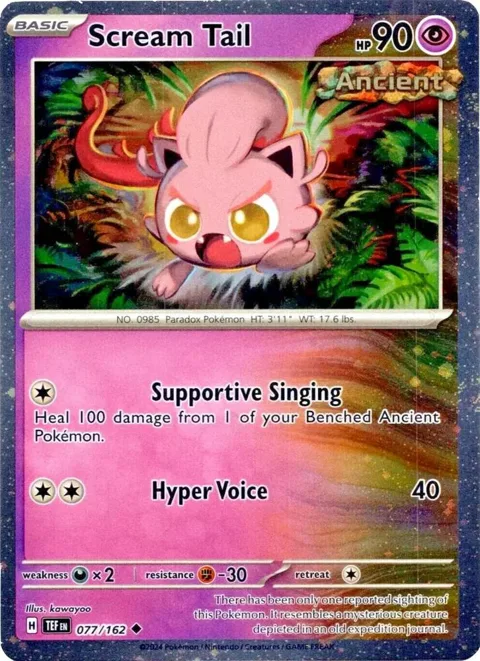 Scream Tail - 077/162 Cosmos Holo #077/162 Holofoil Pokémon card from Miscellaneous Cards & Products