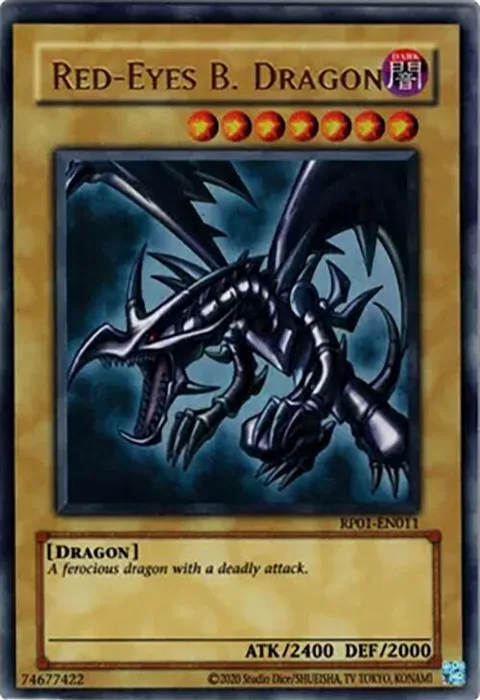 Red-Eyes B. Dragon RP01-EN011 Yu-Gi-Oh card from Retro Pack (2020 Date Reprint)