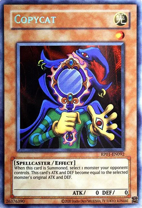 Copycat RP01-EN092 Yu-Gi-Oh card from Retro Pack (2020 Date Reprint)