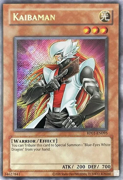 Kaibaman RP01-EN095 RP01 Unlimited Secret Rare Yu-Gi-Oh card from Retro Pack (2020 Date Reprint)