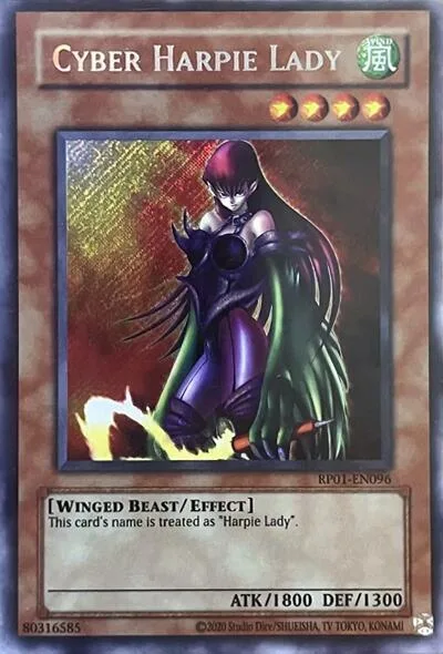 Cyber Harpie Lady RP01-EN096 Yu-Gi-Oh card from Retro Pack (2020 Date Reprint)