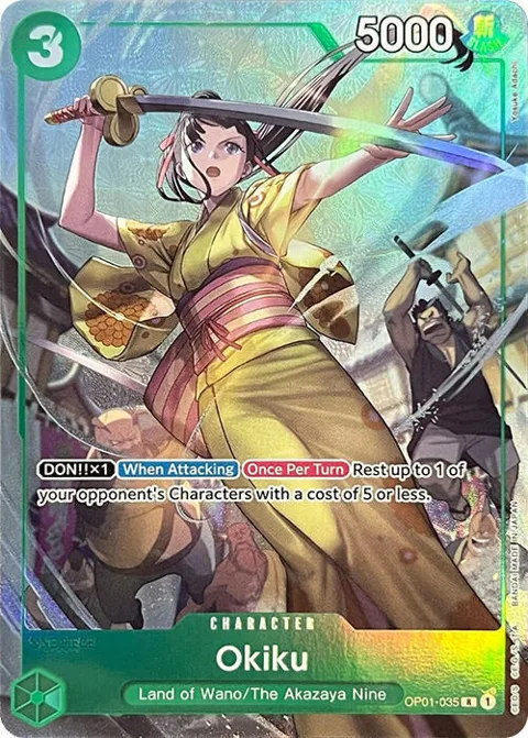 Okiku Premium Card Collection -BANDAI CARD GAMES Fest. 23-24 Edition- OP01-035 One Piece card from One Piece Promotion Cards