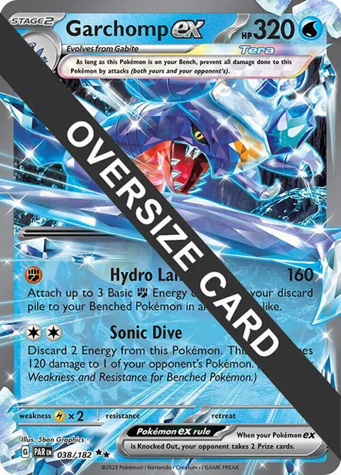 Garchomp ex #038/182 Holofoil Pokémon card from Jumbo Cards