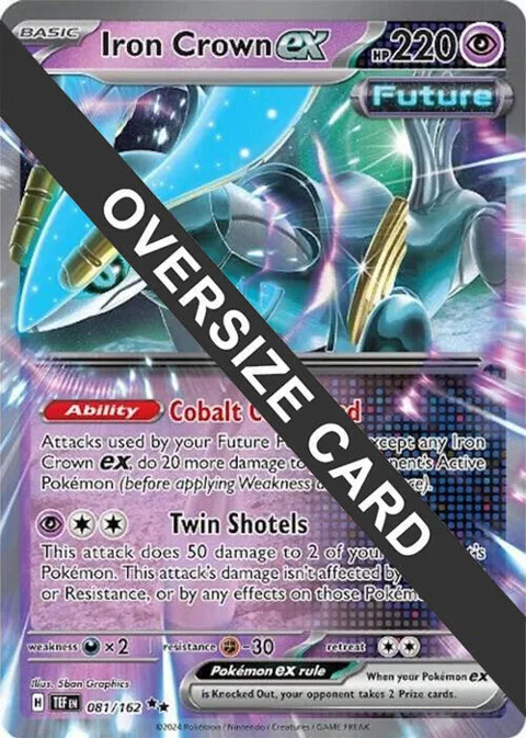 Iron Crown ex #081/162 Holofoil Pokémon card from Jumbo Cards