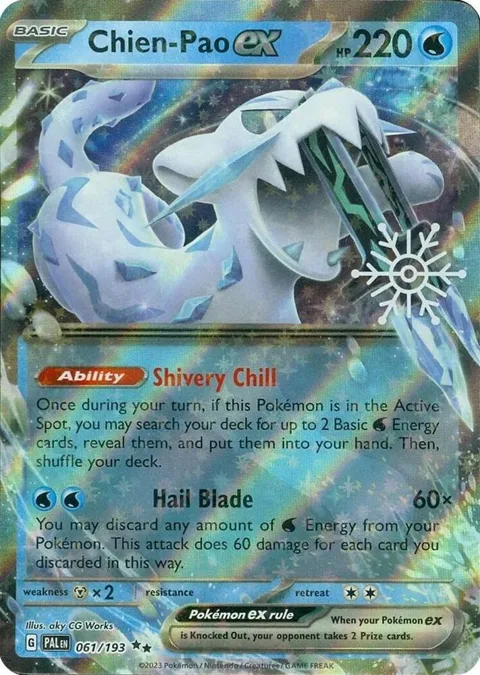 Chien-Pao ex - 061/193 Holiday Calendar #061/193 Holofoil Pokémon card from Miscellaneous Cards & Products
