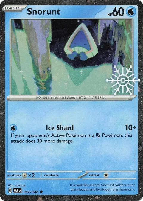 Snorunt - 037/182 Holiday Calendar #037/182 Holofoil Pokémon card from Miscellaneous Cards & Products