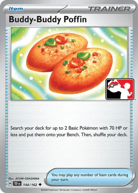 Buddy-Buddy Poffin #144/162 Pokémon card from Prize Pack Series Cards