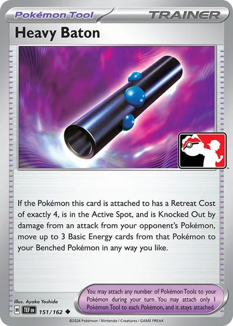 Heavy Baton #151/162 Pokémon card from Prize Pack Series Cards
