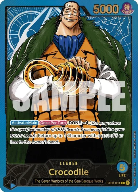 Crocodile Premium Card Collection -Leader Collection- ST03-001 One Piece card from One Piece Promotion Cards