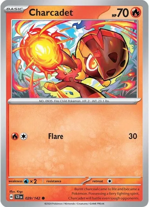 Charcadet #029/142 Pokémon card from Stellar Crown