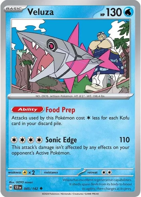 Veluza #045/142 Pokémon card from Stellar Crown