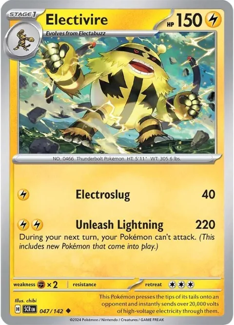 Electivire #047/142 Pokémon card from Stellar Crown