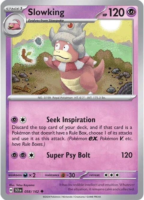Slowking #058/142 Pokémon card from Stellar Crown