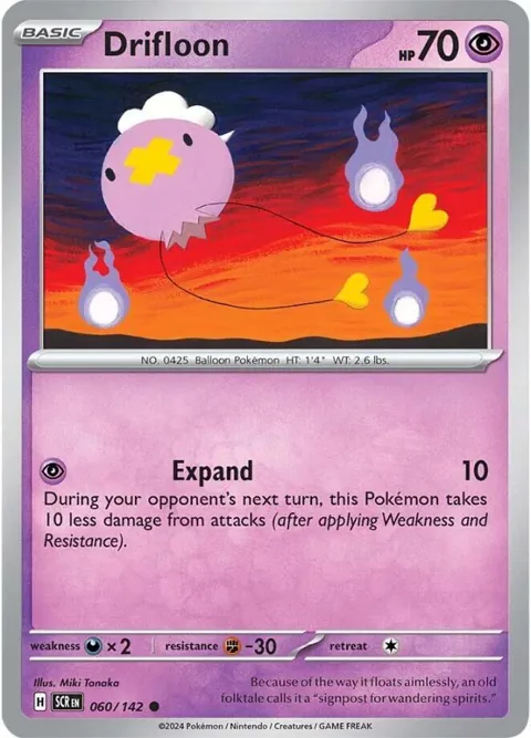 Drifloon #060/142 Pokémon card from Stellar Crown