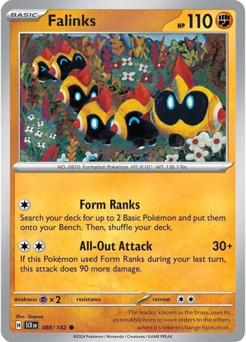 Falinks #088/142 Pokémon card from Stellar Crown