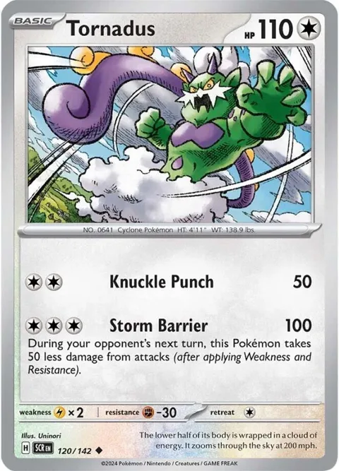 Tornadus #120/142 Pokémon card from Stellar Crown
