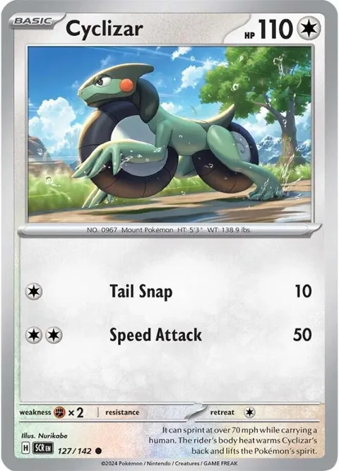 Cyclizar #127/142 Pokémon card from Stellar Crown